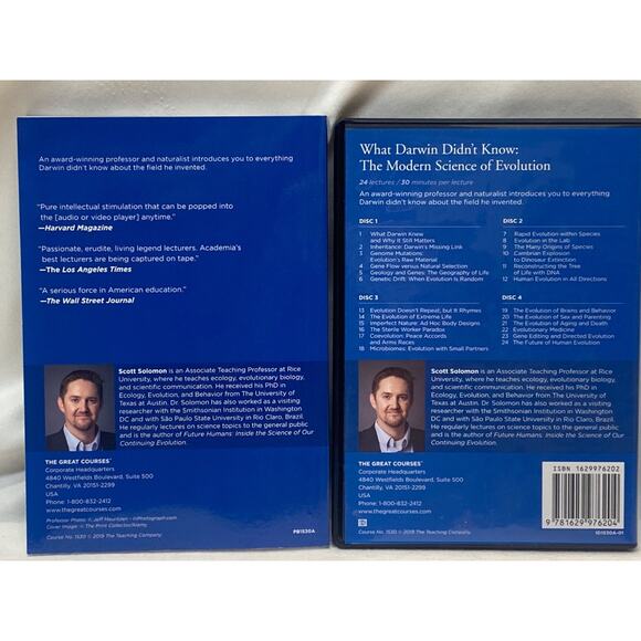 What Darwin Didn't Know The Modern Science of Evolution DVD & Book Great Courses - Picture 2 of 2